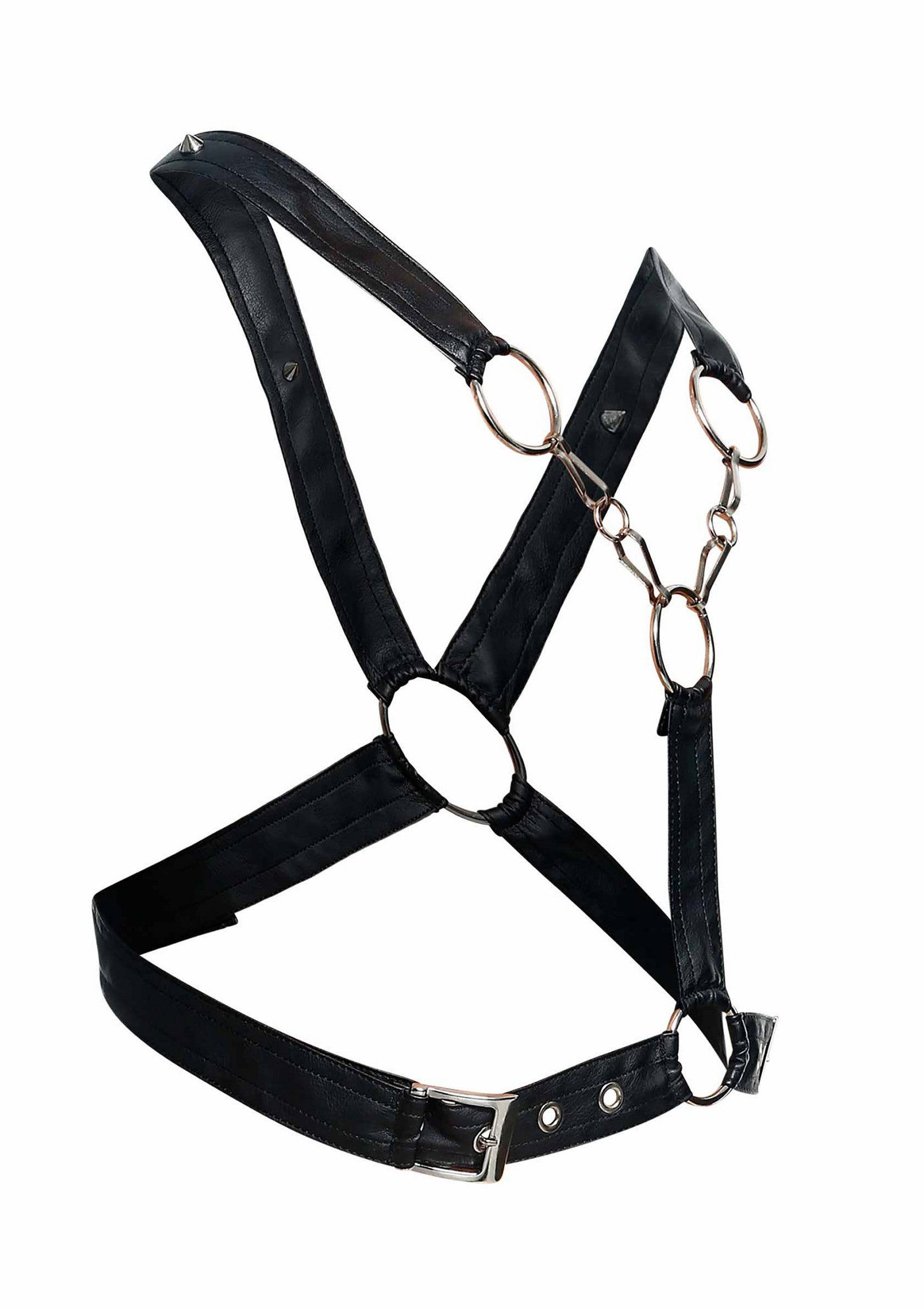 DNGEON Black Cross Chain Harness