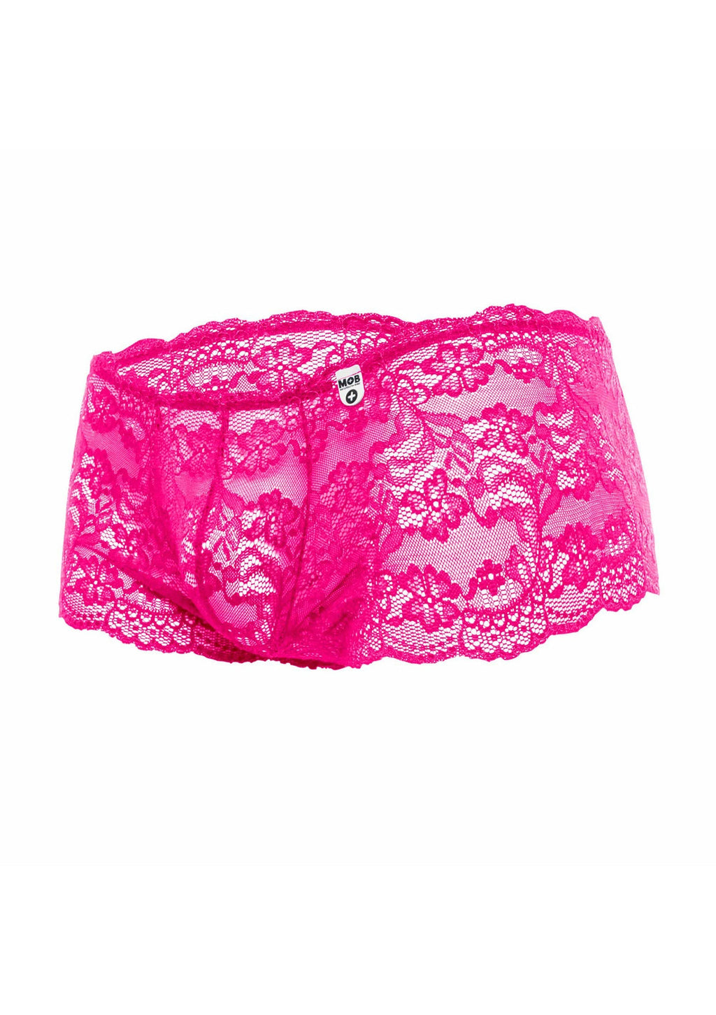 Boy short in pizzo rosa a rose