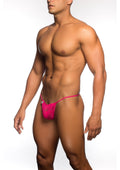 Pink lace thong