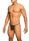 Perizoma T-Back trasparente nero MOB