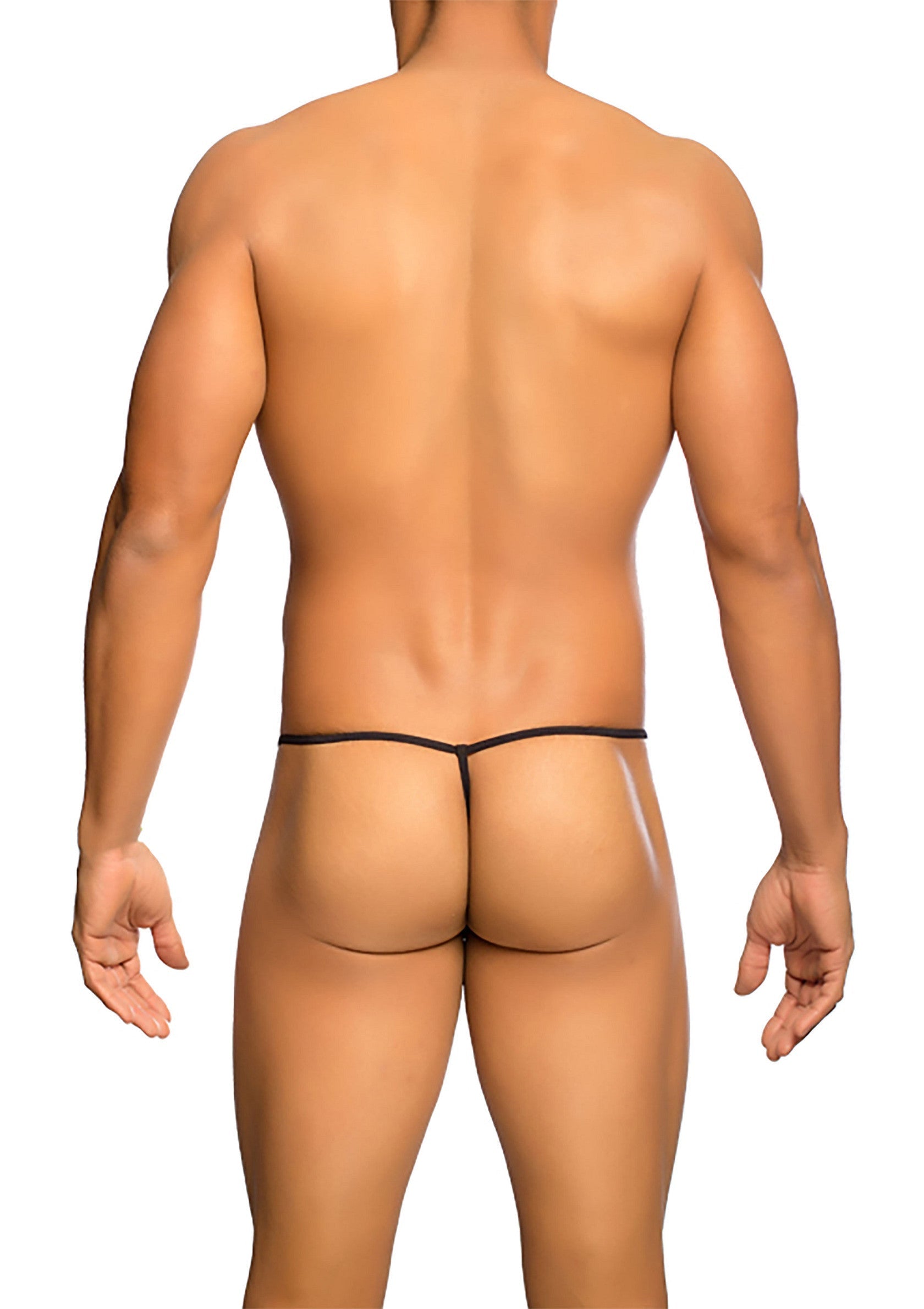 Perizoma T-Back trasparente nero MOB