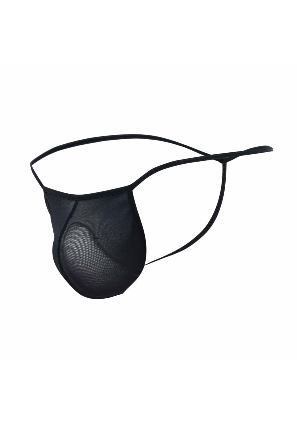 Perizoma T-Back trasparente nero MOB