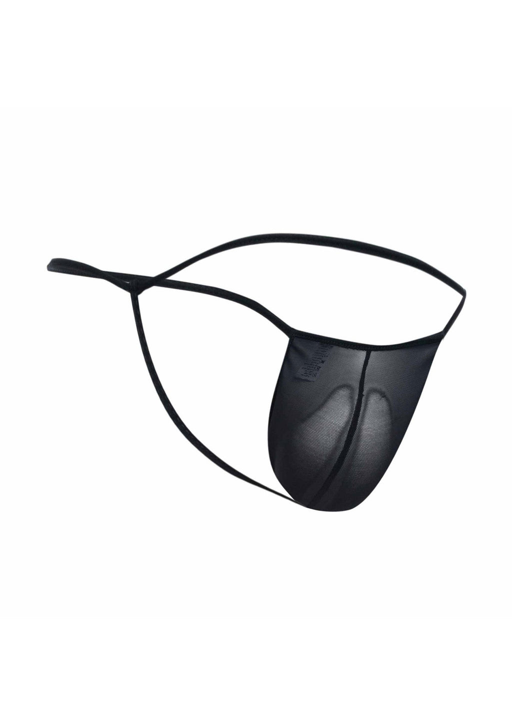 Perizoma T-Back trasparente nero MOB