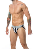 MOB Jock classico a righe bianco