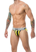 Jock classico a righe Mob giallo