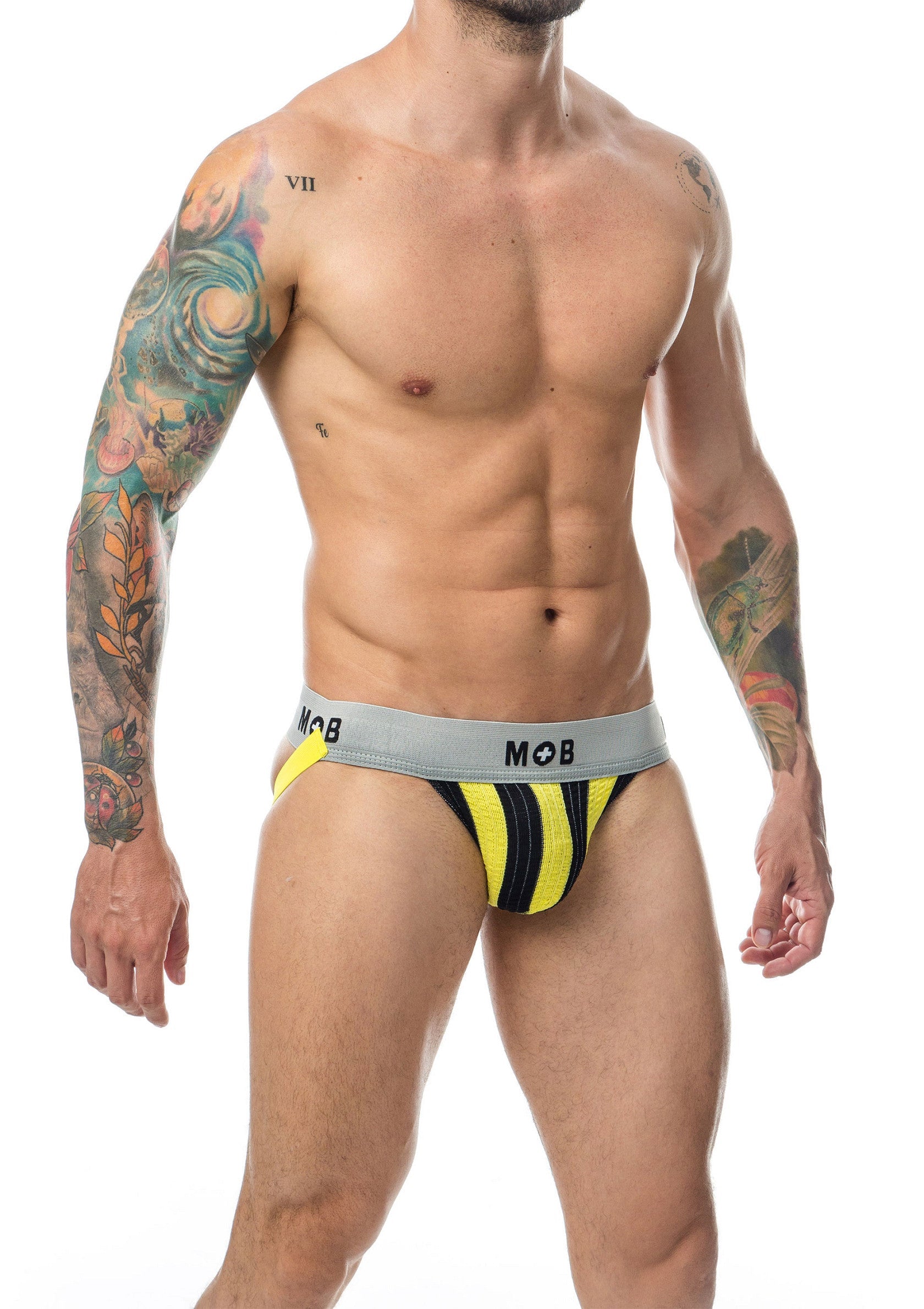 Jock classico a righe Mob giallo