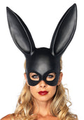 Maschera da coniglio nera per ballo in maschera