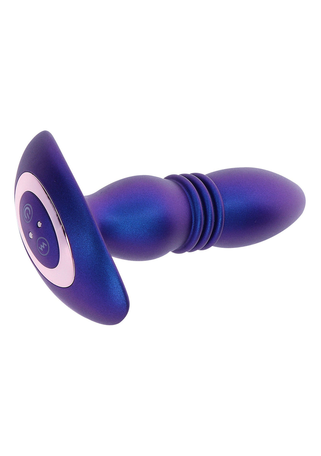 Il vibratore a spinta Tough Thrusting blu