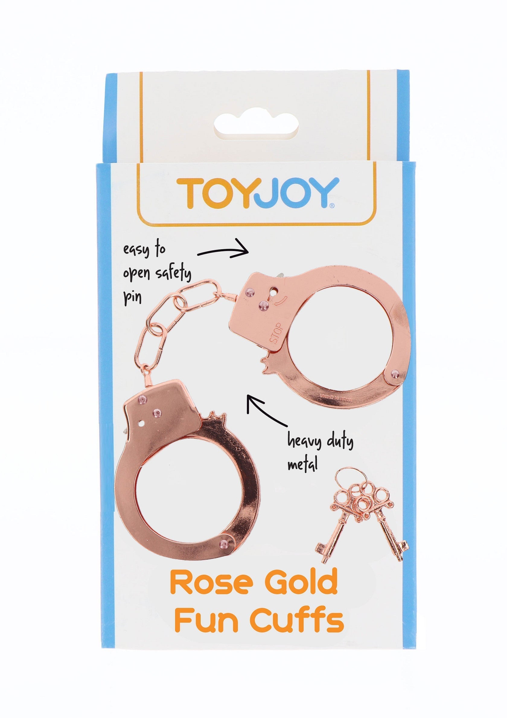 Rose gold metal handcuffs