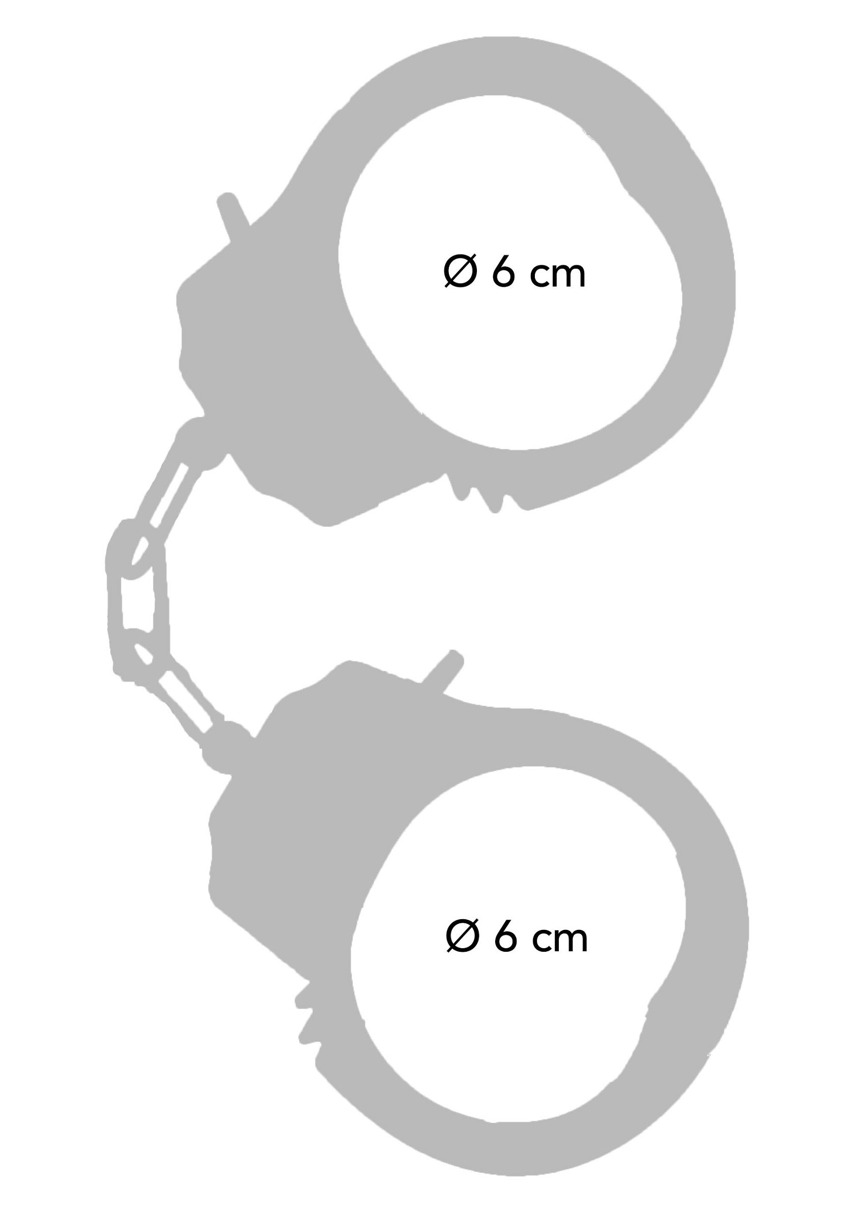 Rose gold metal handcuffs