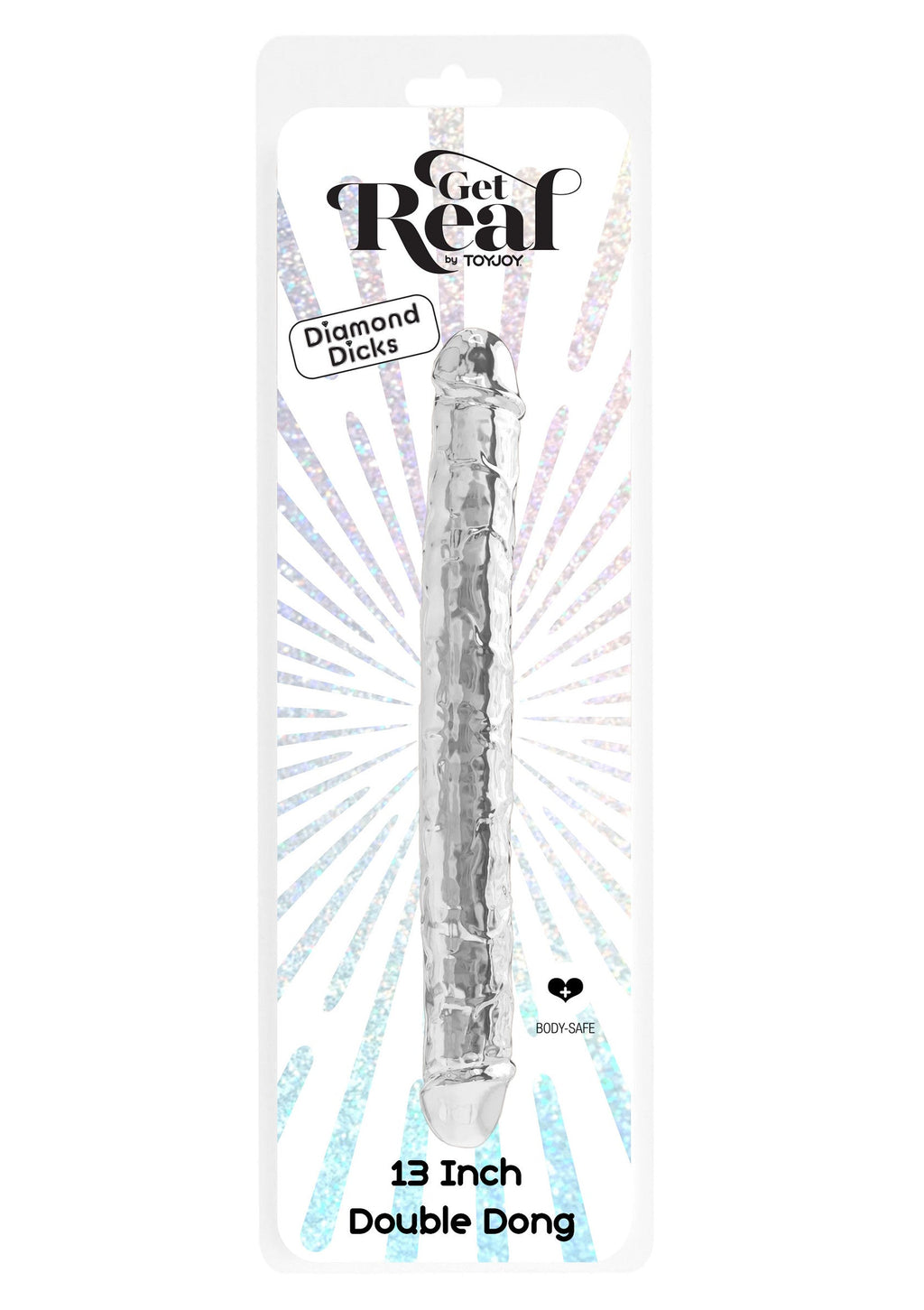 34.5 cm TPE Transparent Double Dong