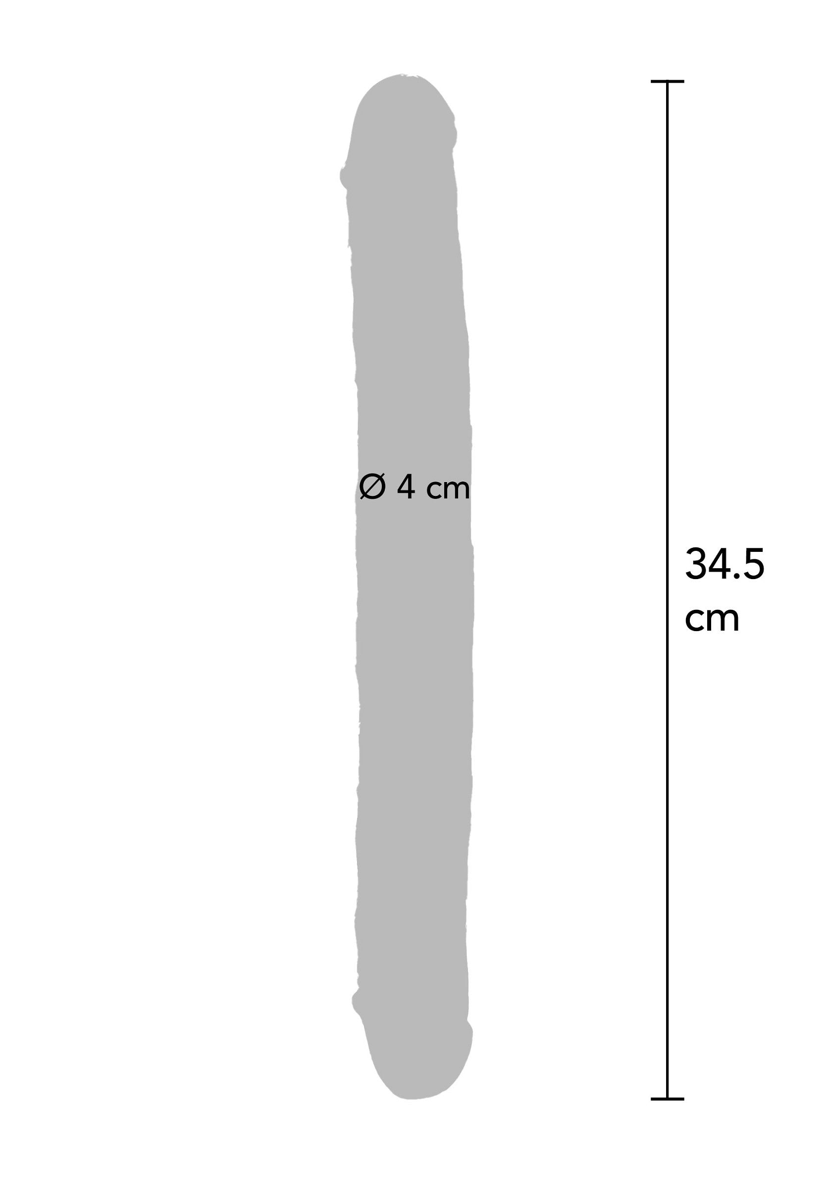 34.5 cm TPE Transparent Double Dong