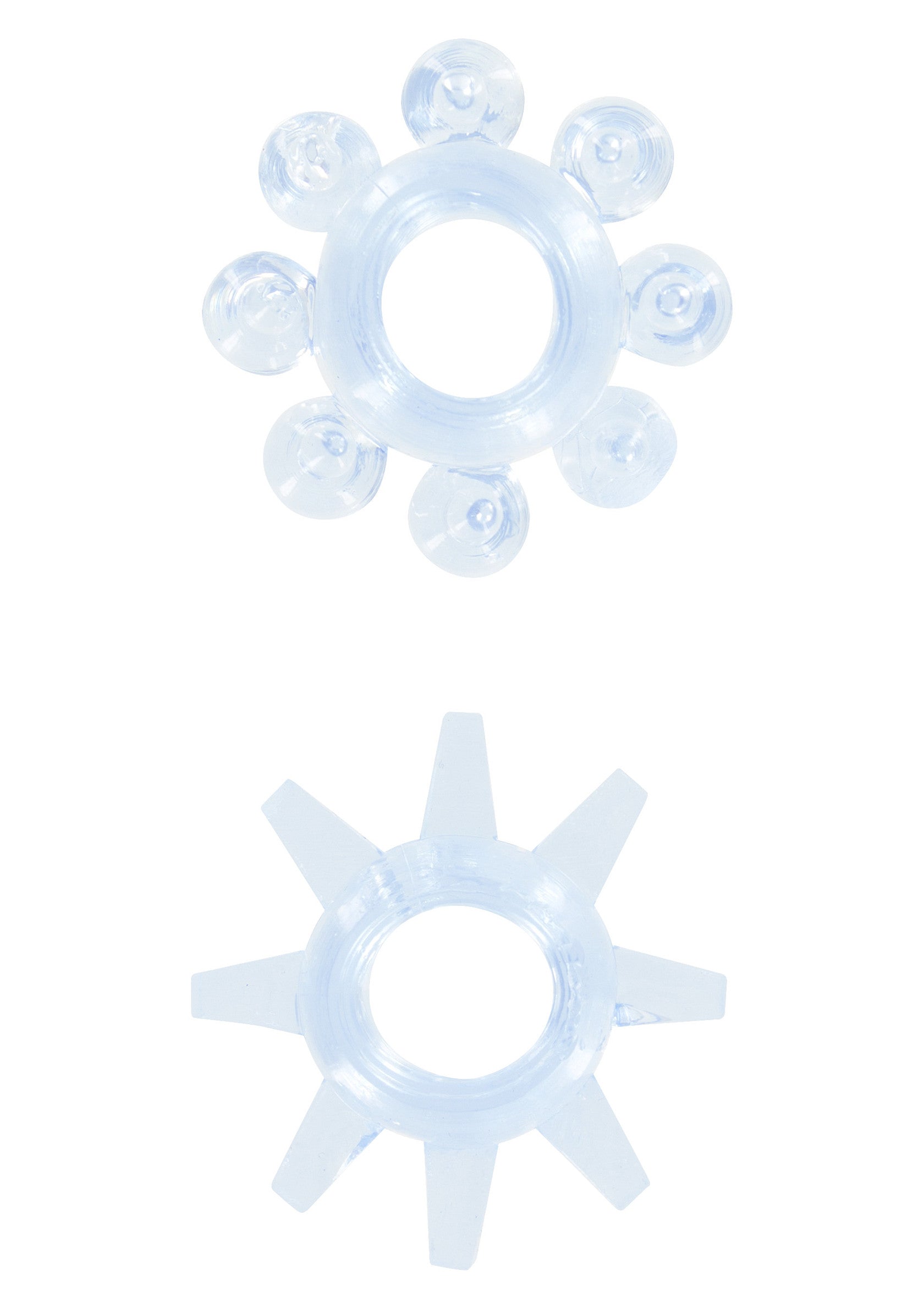 2 pezzi Anelli elastici Power Stretchy trasparenti