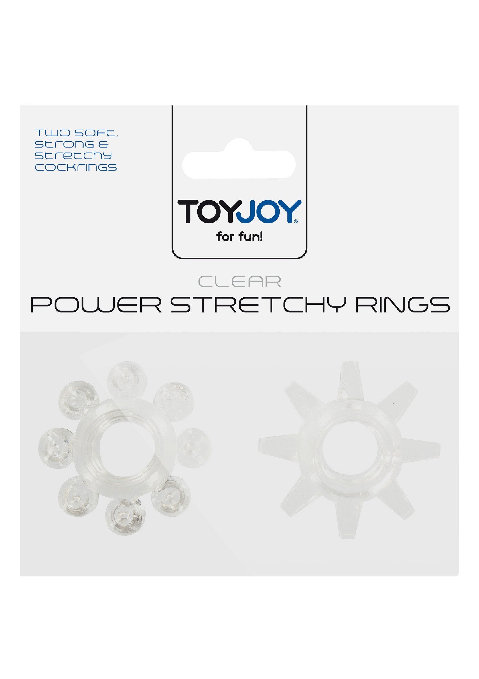 2 pezzi Anelli elastici Power Stretchy trasparenti