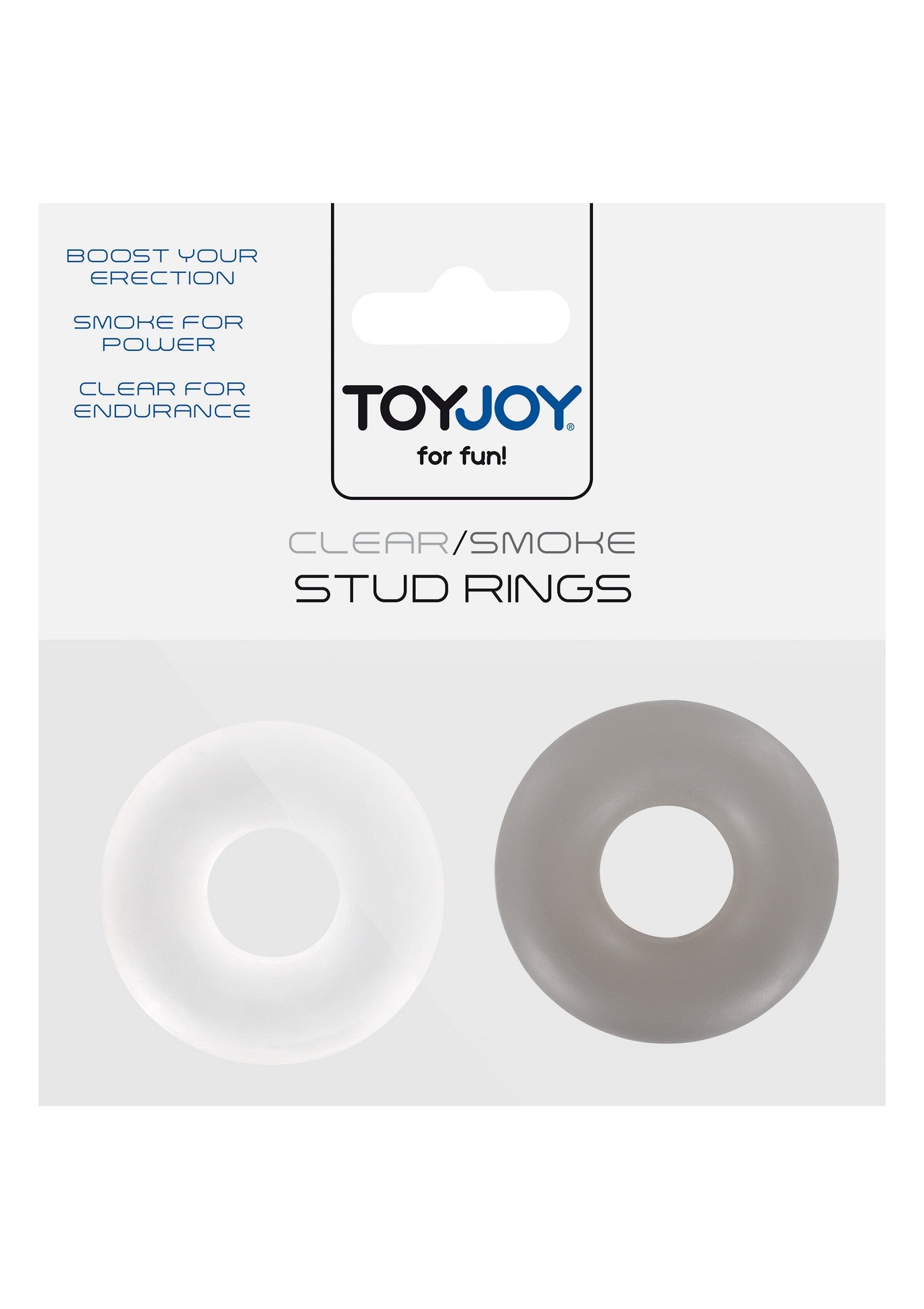 Button rings 2 pieces transparent