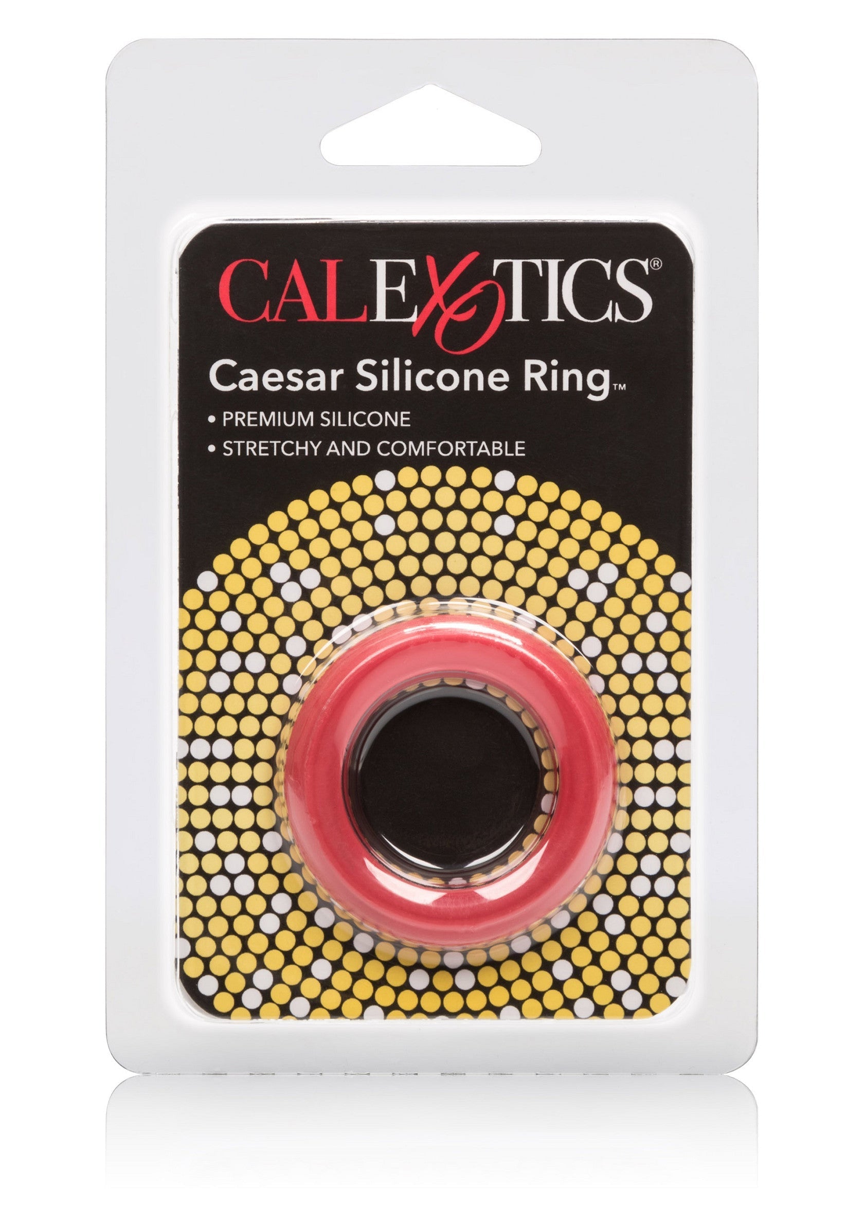 Caesar red silicone ring