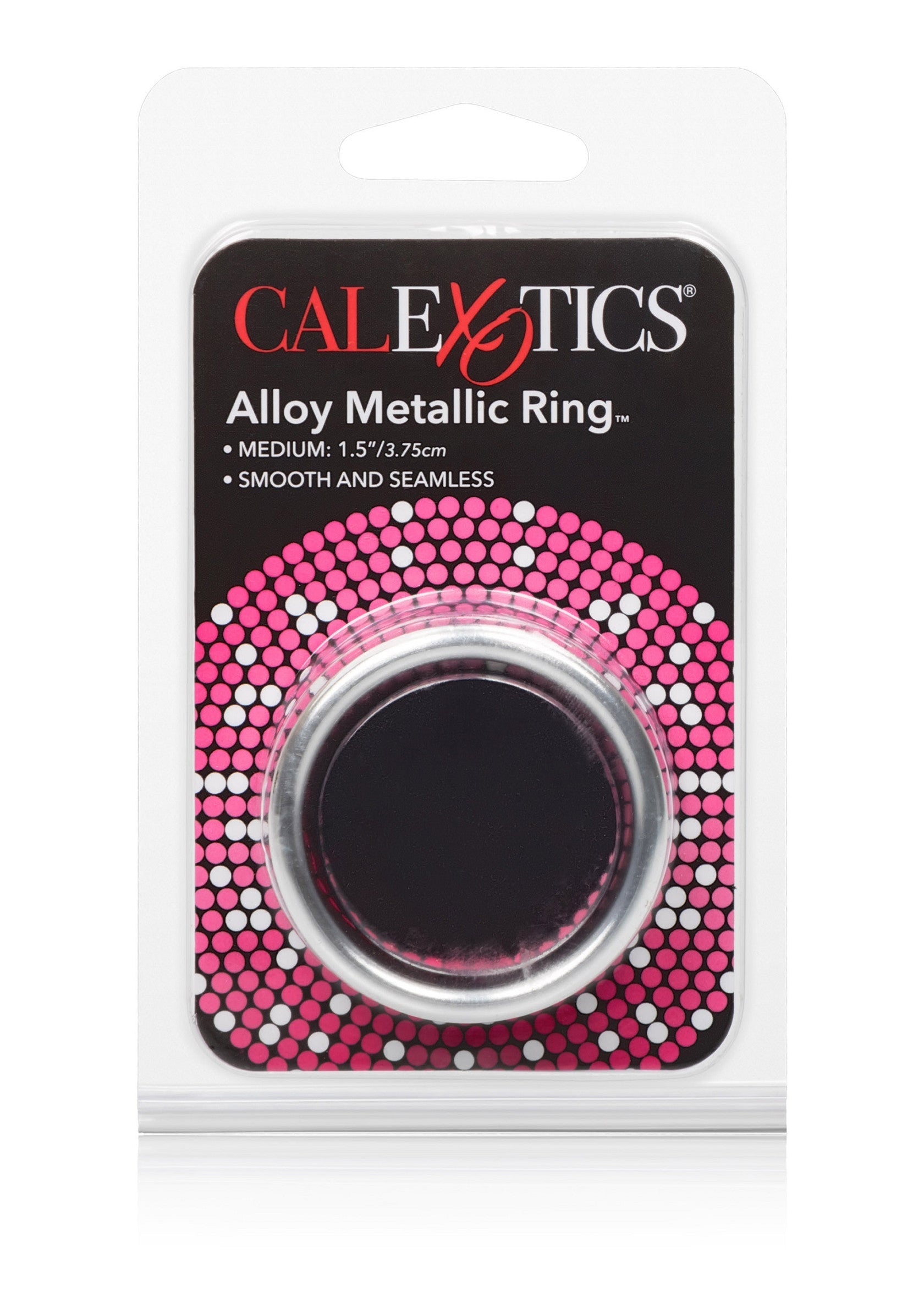 Medium silver alloy metal ring