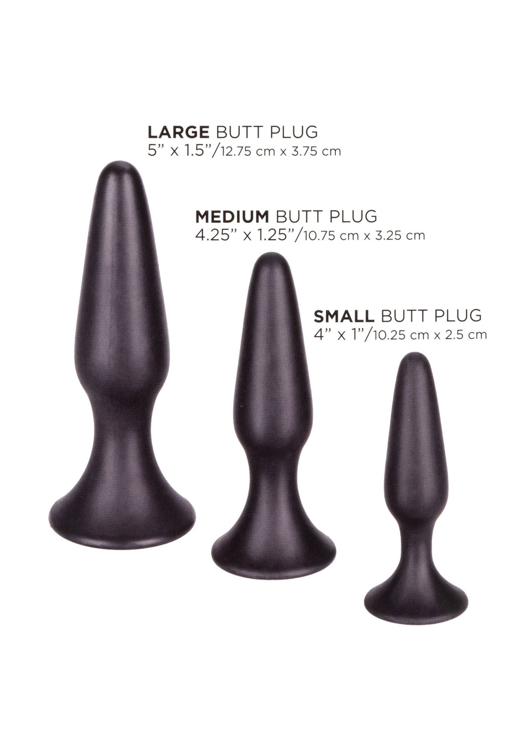 Black Silicone Anal Training Kit