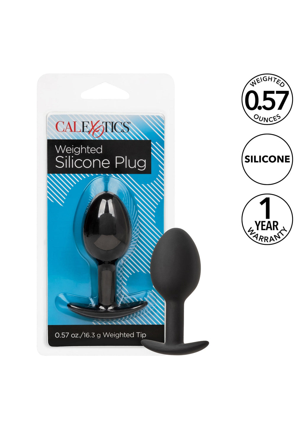 Tappo in silicone nero appesantito