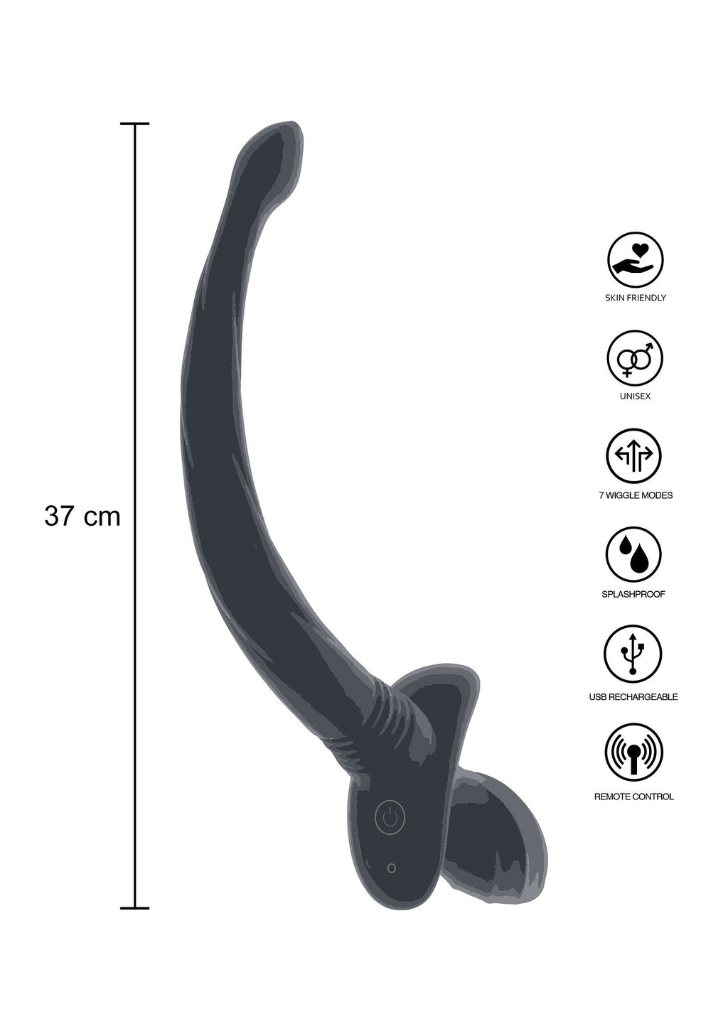 Wag-ging tail for black puppies