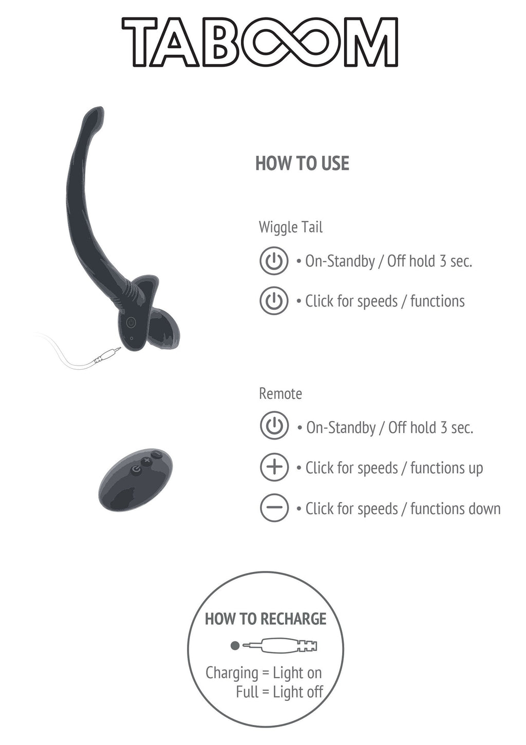 Wag-ging tail for black puppies