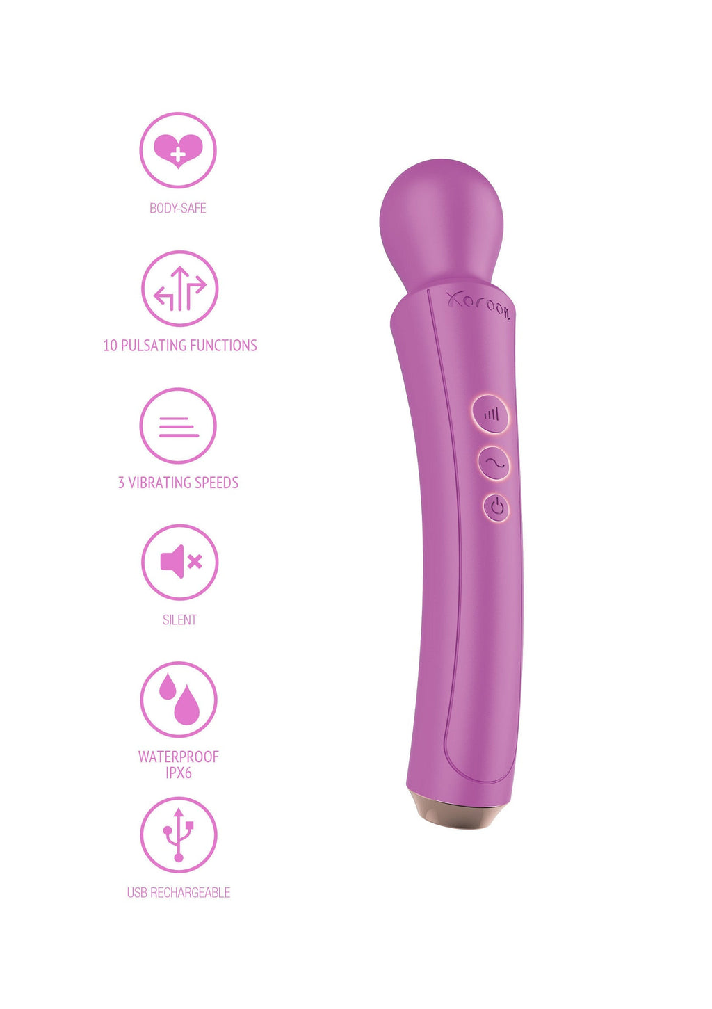 The fuchsia curved wand