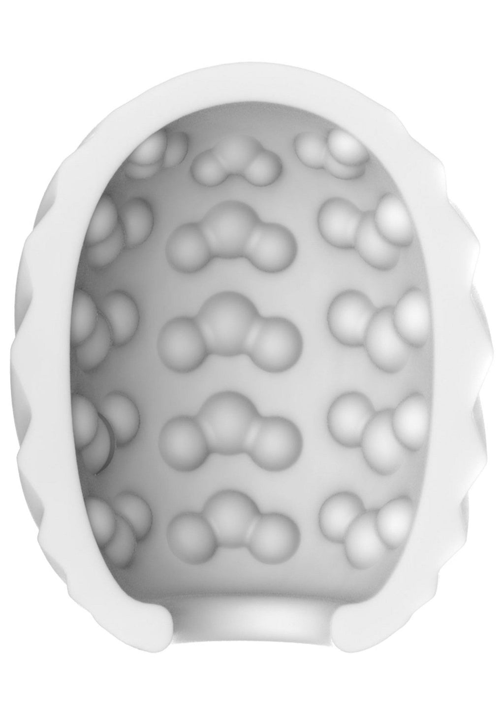 White spiral mini massager