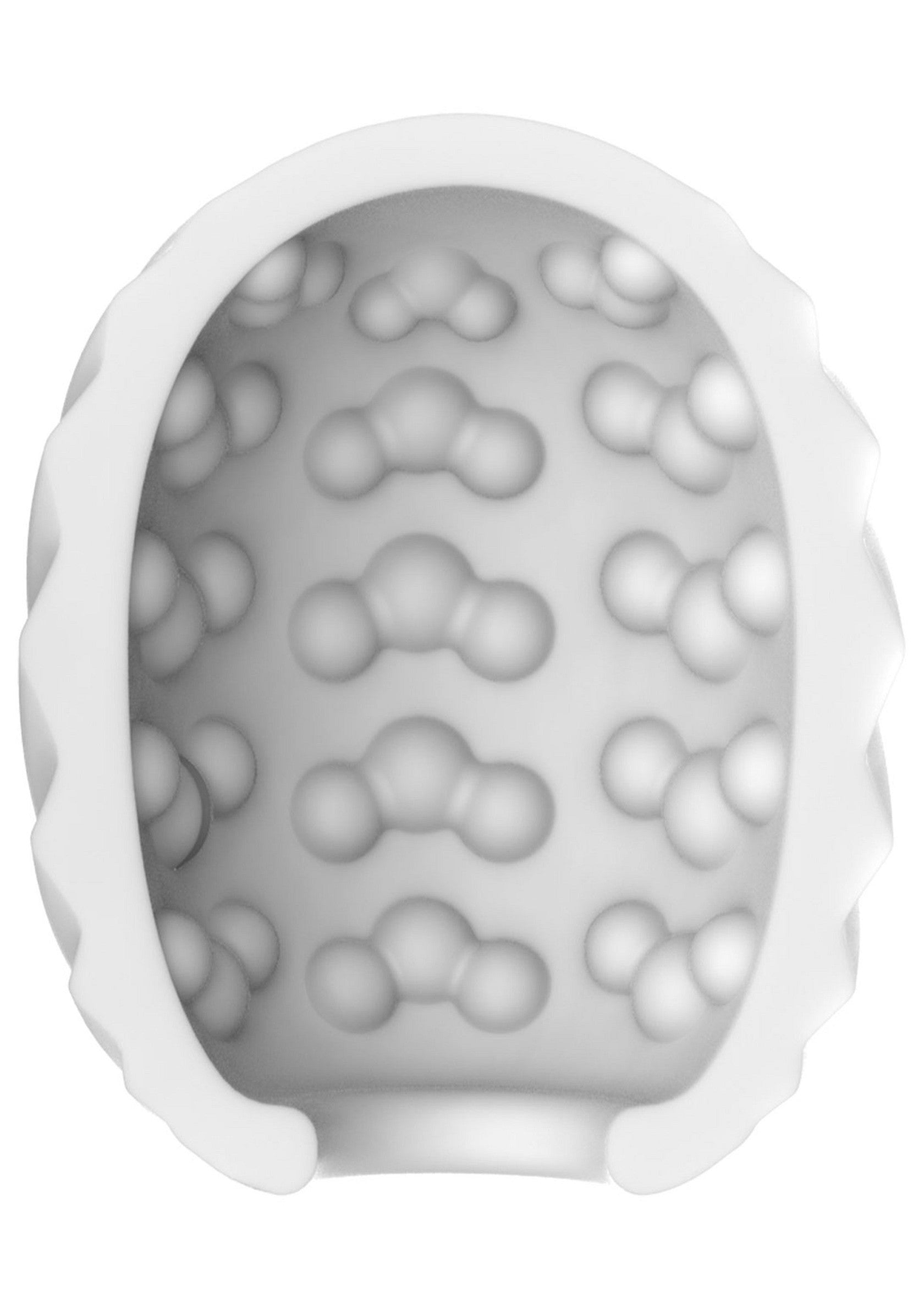 White spiral mini massager