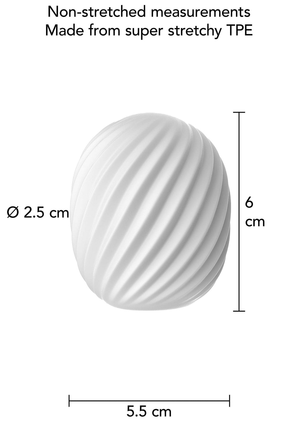White spiral mini massager