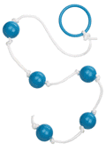Small multicoloured anal beads