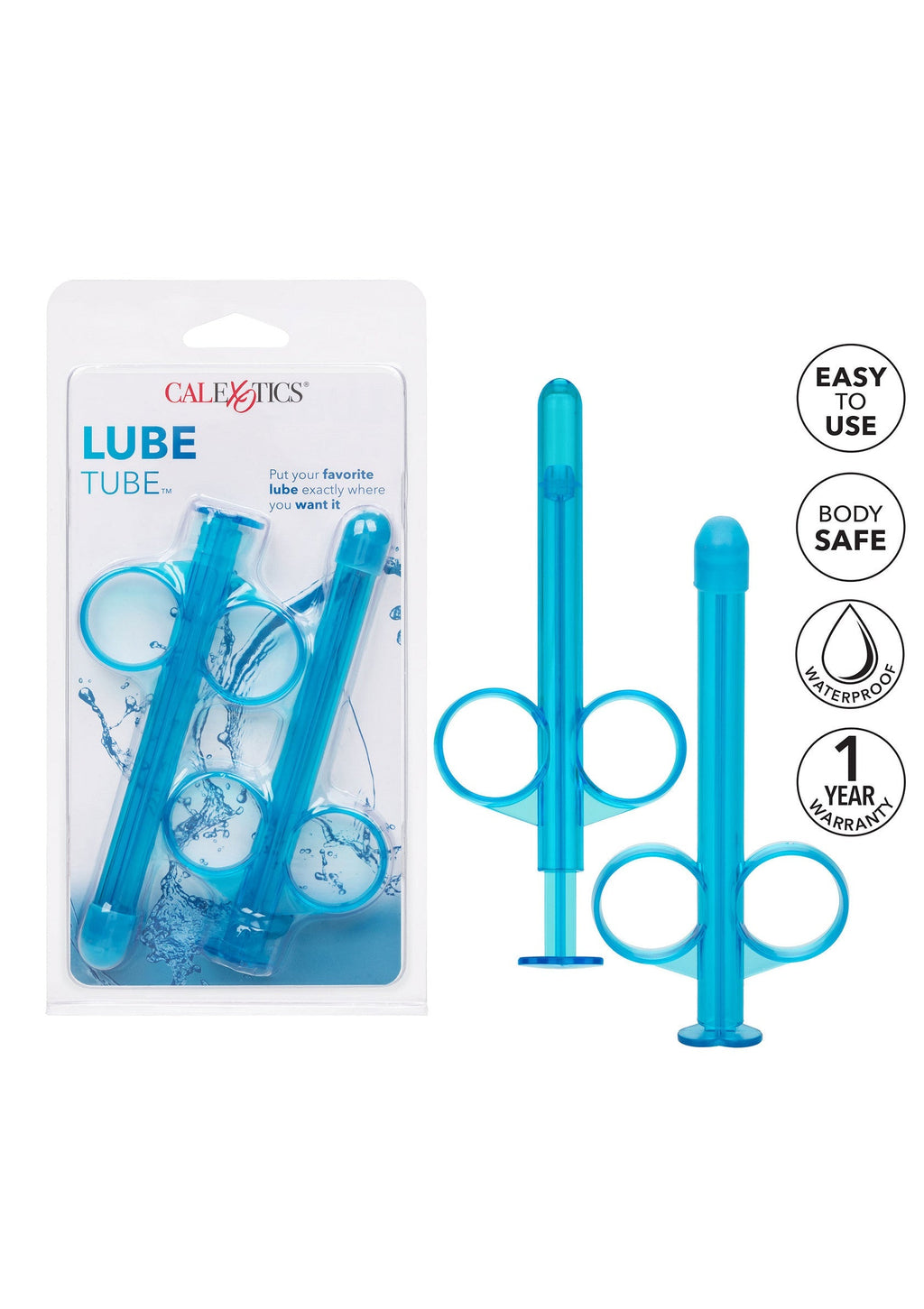 Lubricant tube 2 pieces blue