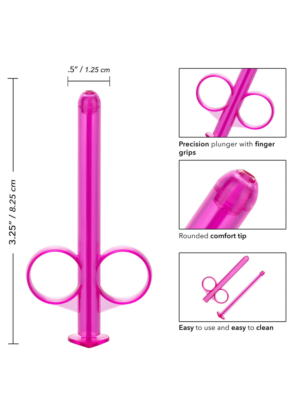 2 Piece Pink Lube Tube