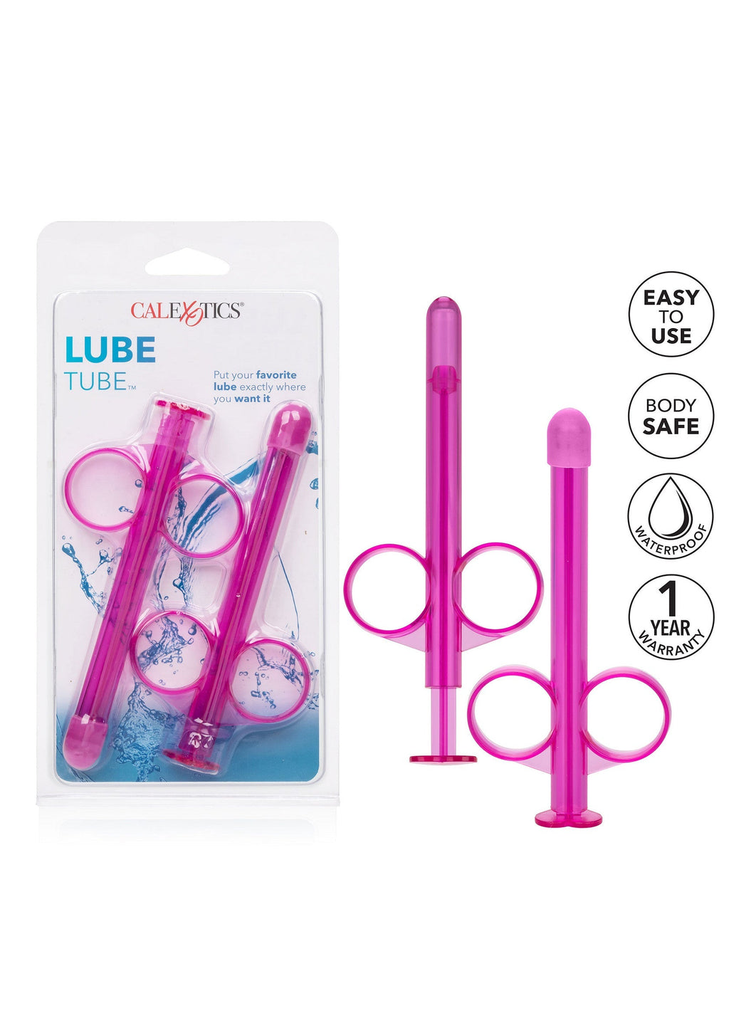 2 Piece Pink Lube Tube