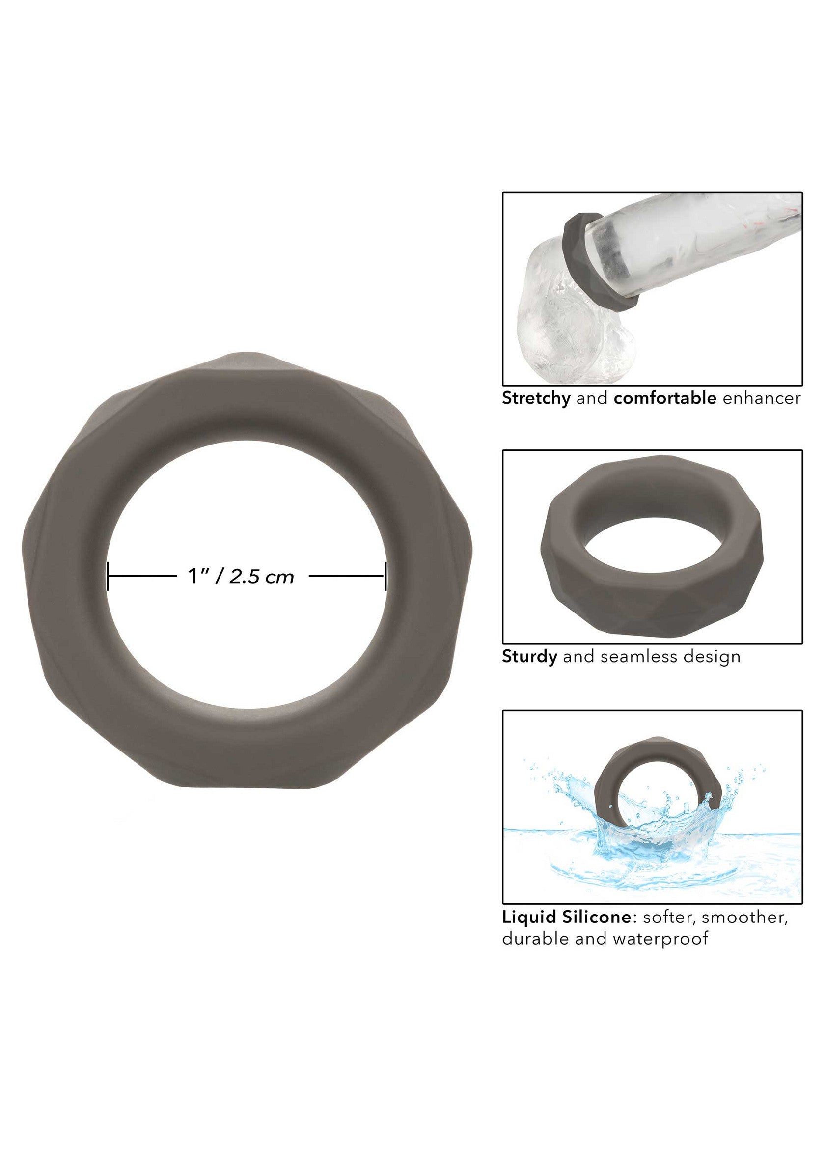 Alpha Prolong anello prismatico grigio