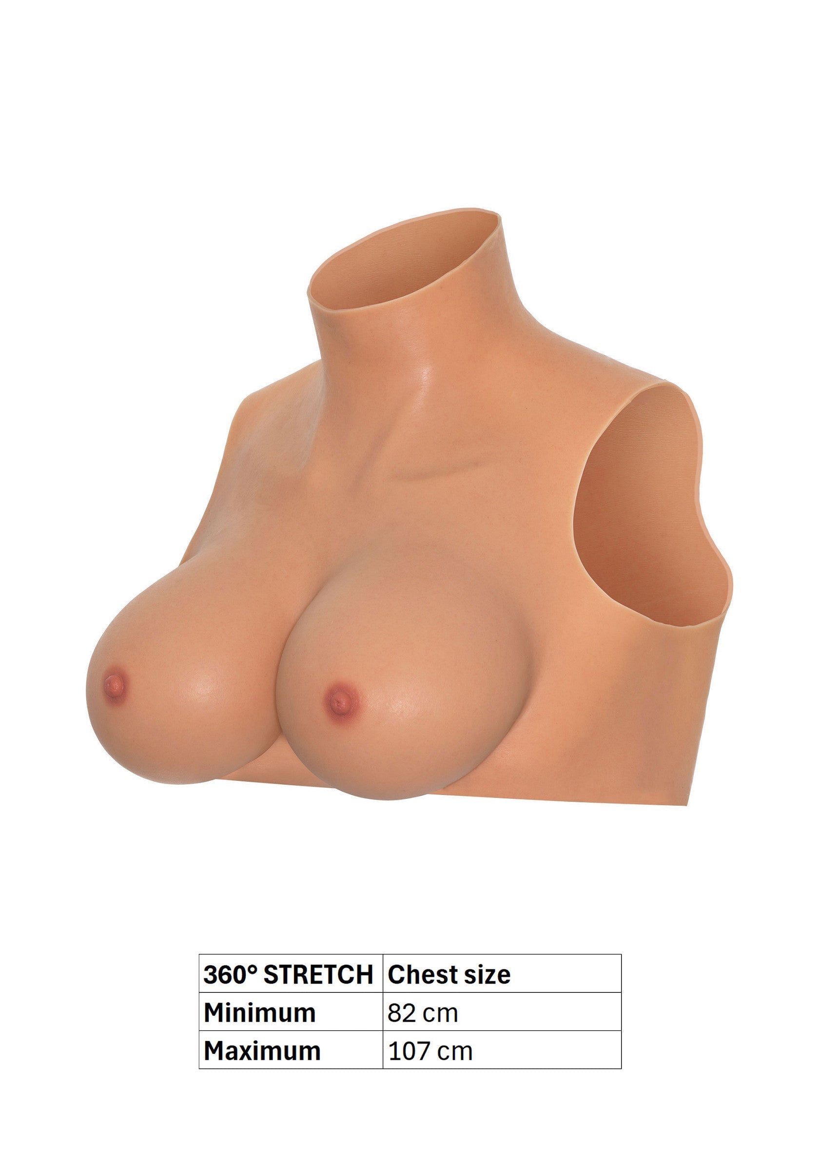 Wearable crop top for E-cup breasts leather