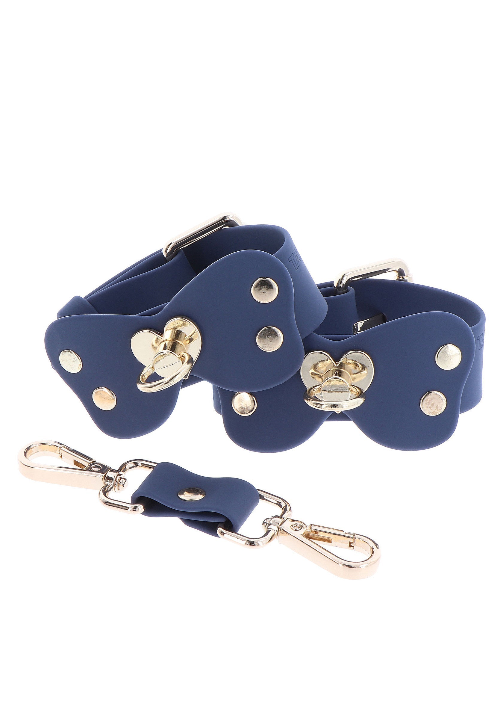 Blue silicone wristband set
