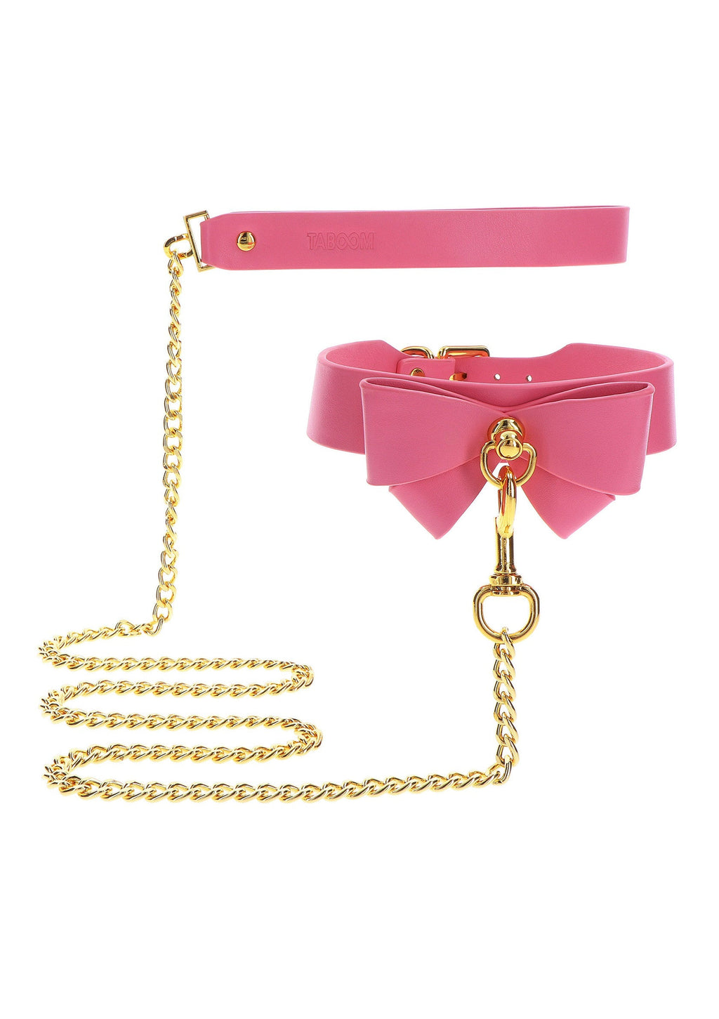 Pink collar and leash