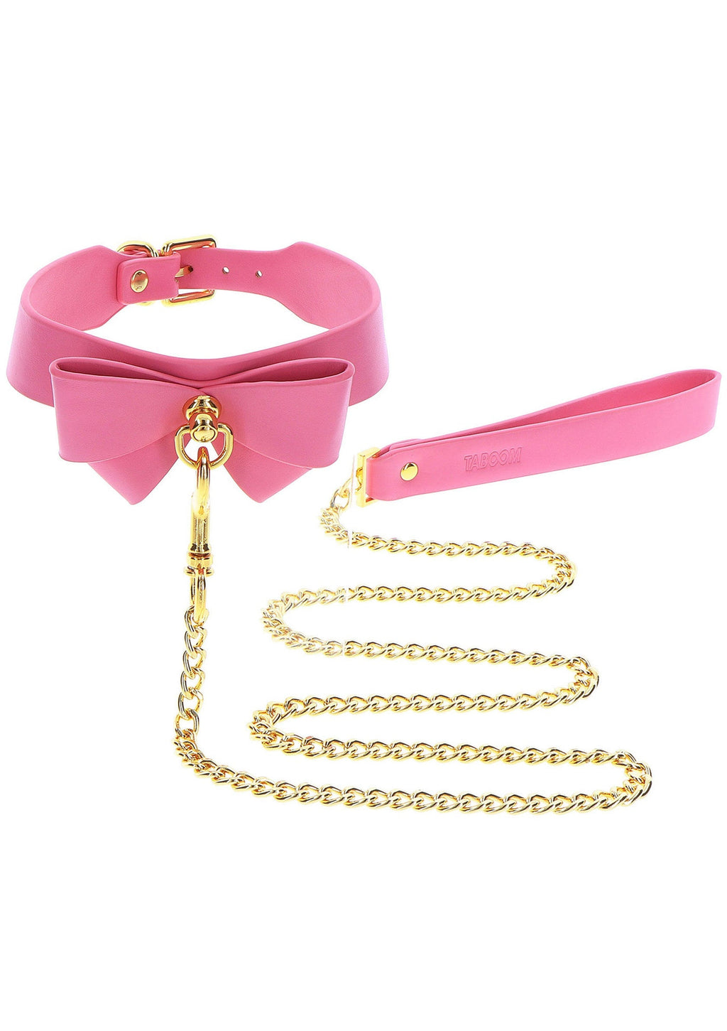 Pink collar and leash