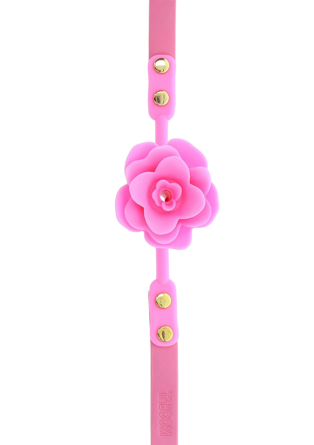 Pink rose ball gag