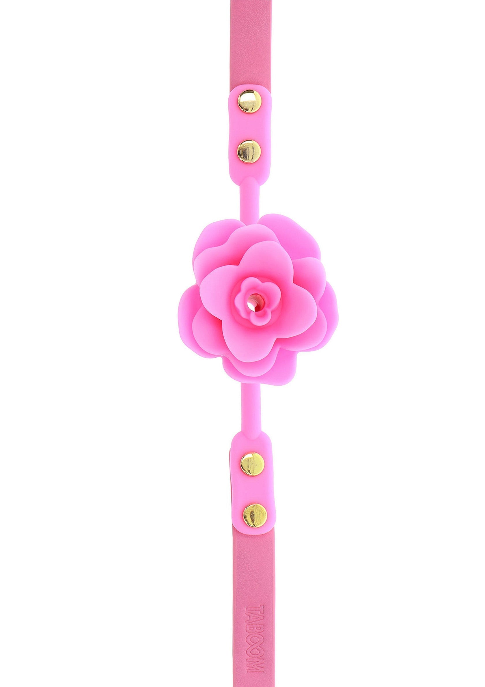 Pink rose ball gag