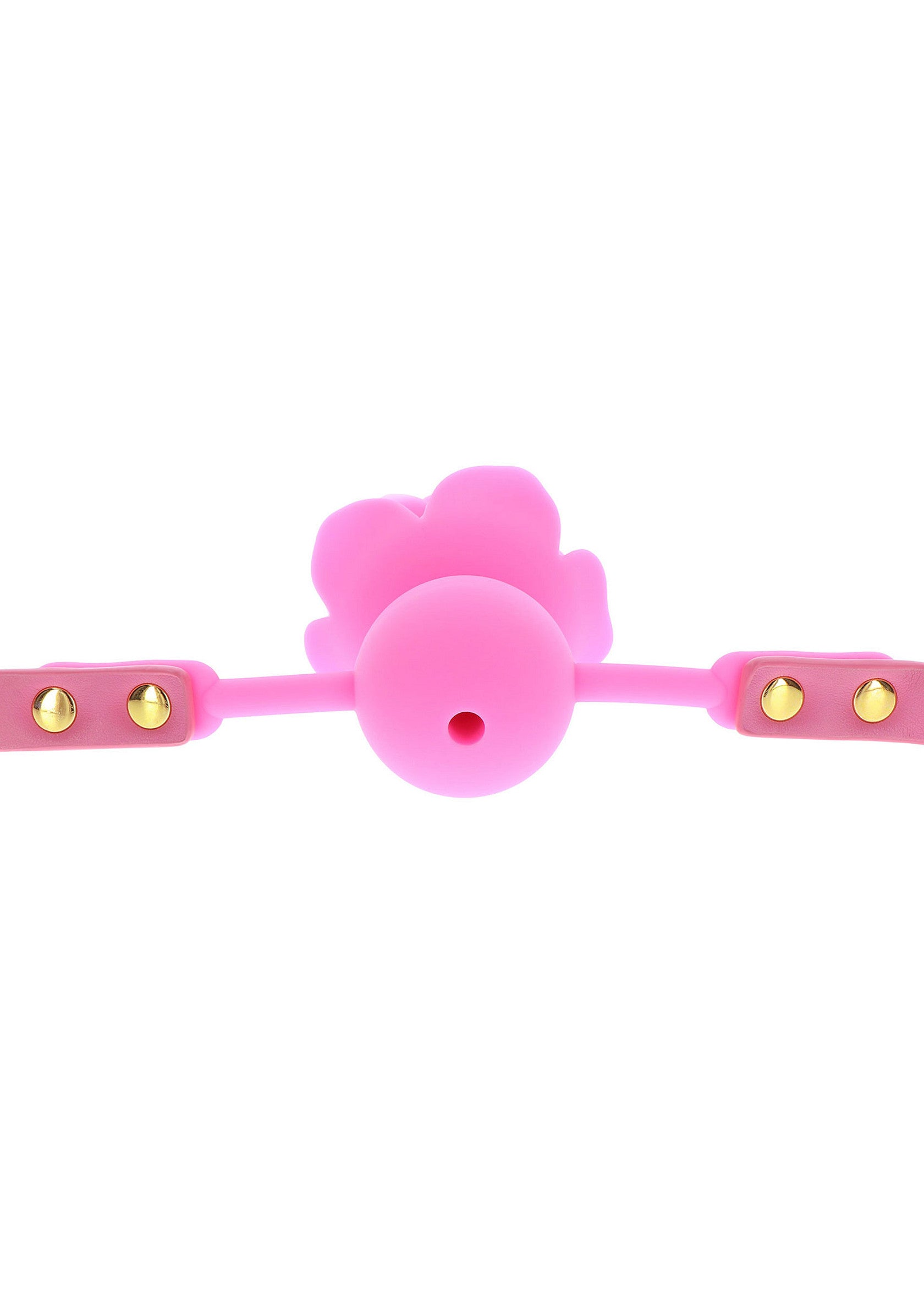 Pink rose ball gag