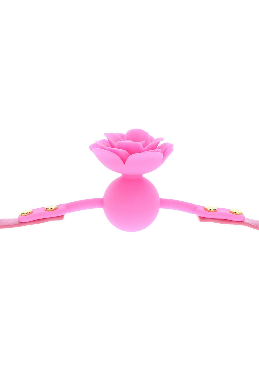 Pink rose ball gag