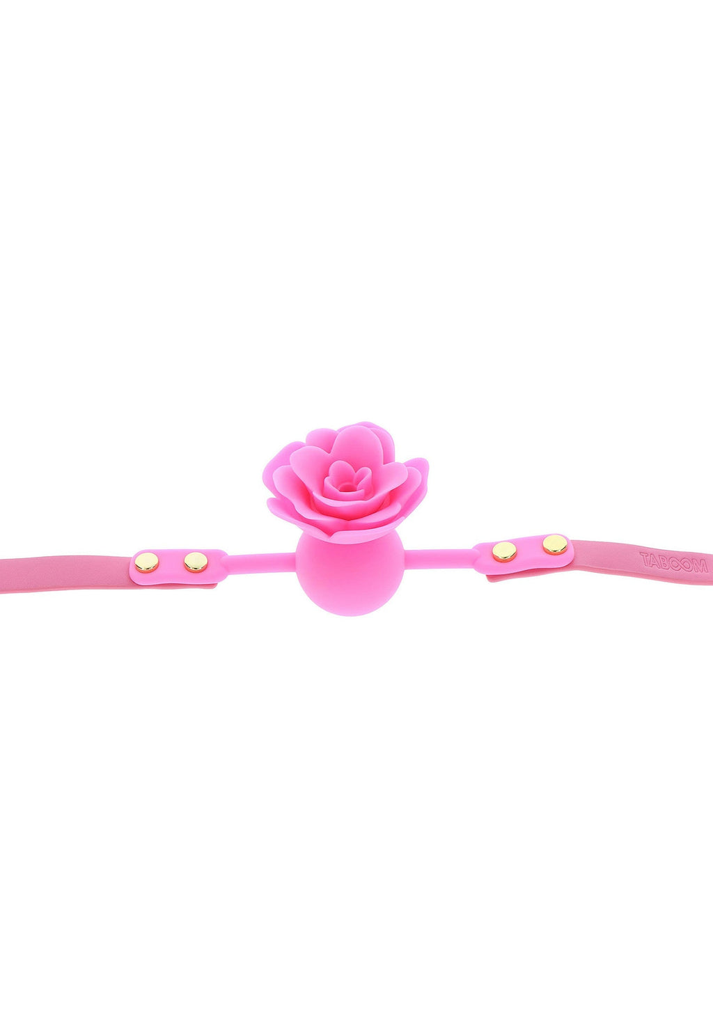 Pink rose ball gag