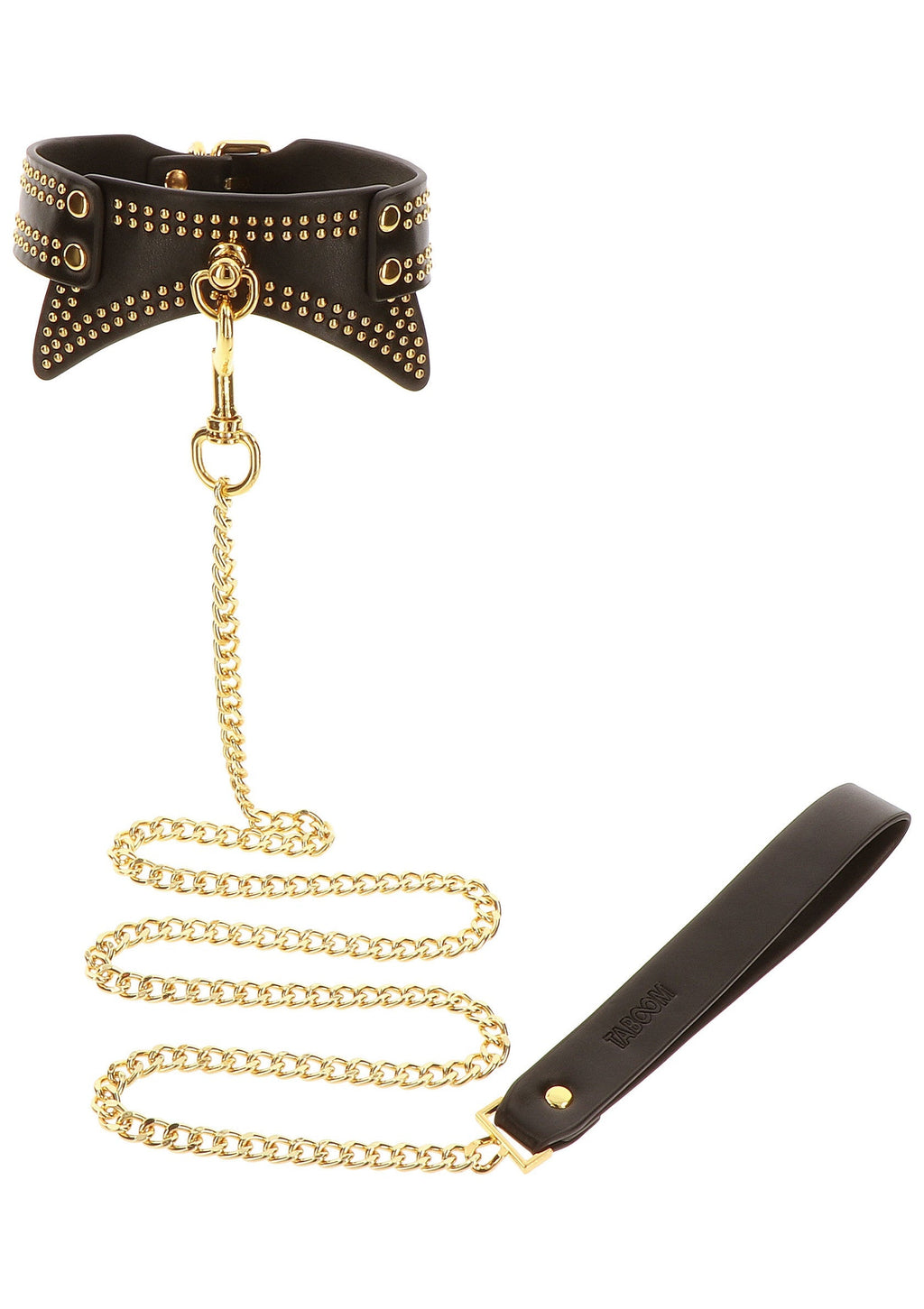 Black studded collar and leash