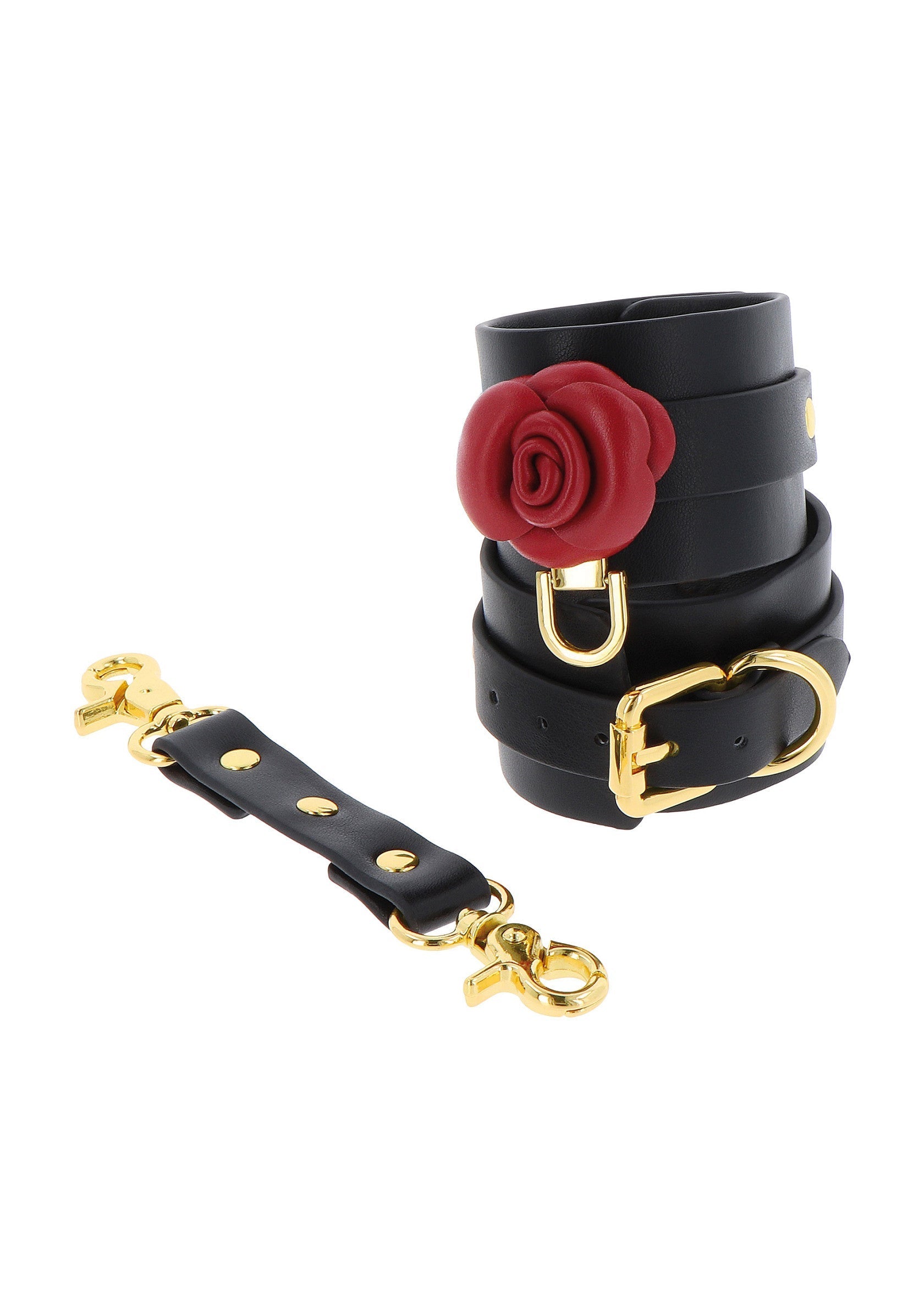 Black Wild Roses Wrist Cuffs
