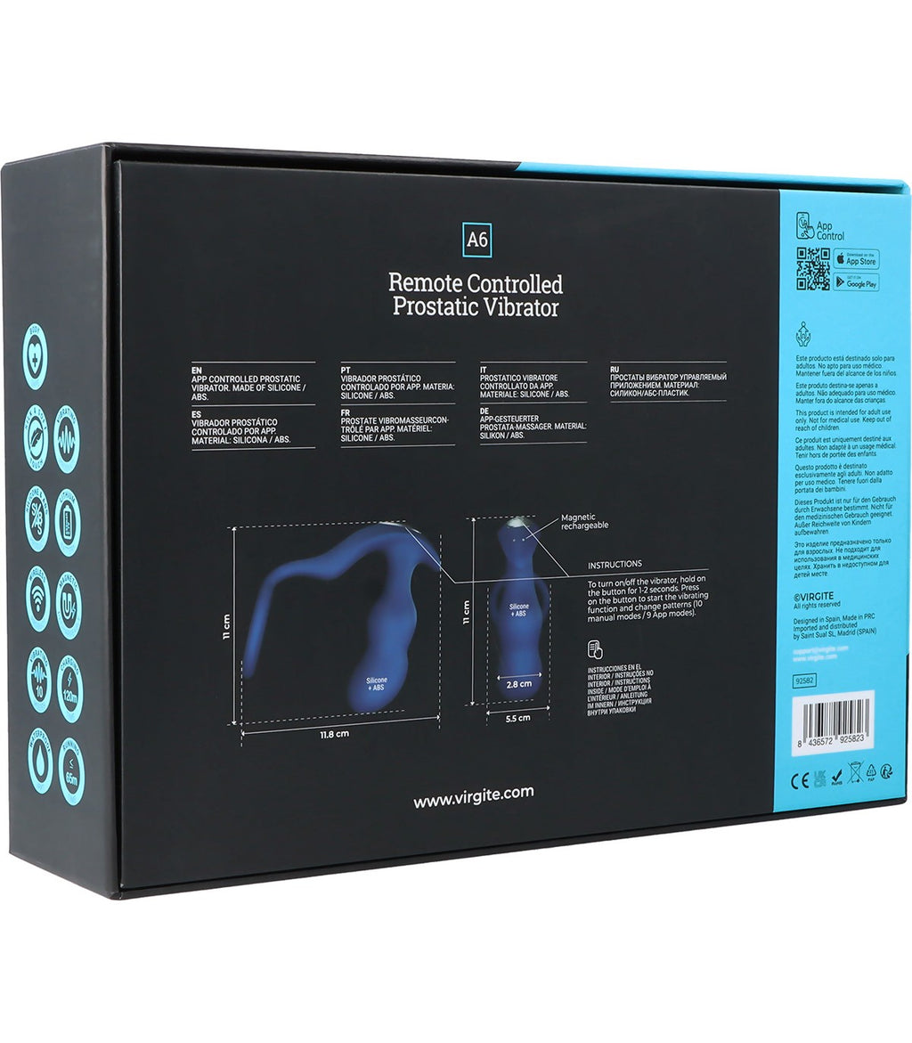 A6 VIBRATORE PROSTATICO TELECOMANDATO