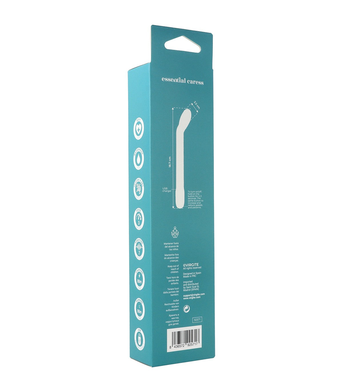 VIBRATORE PUNTO G CARESS BLU
