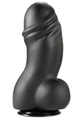 Dildo cicciottello in PVC, 22 cm, nero