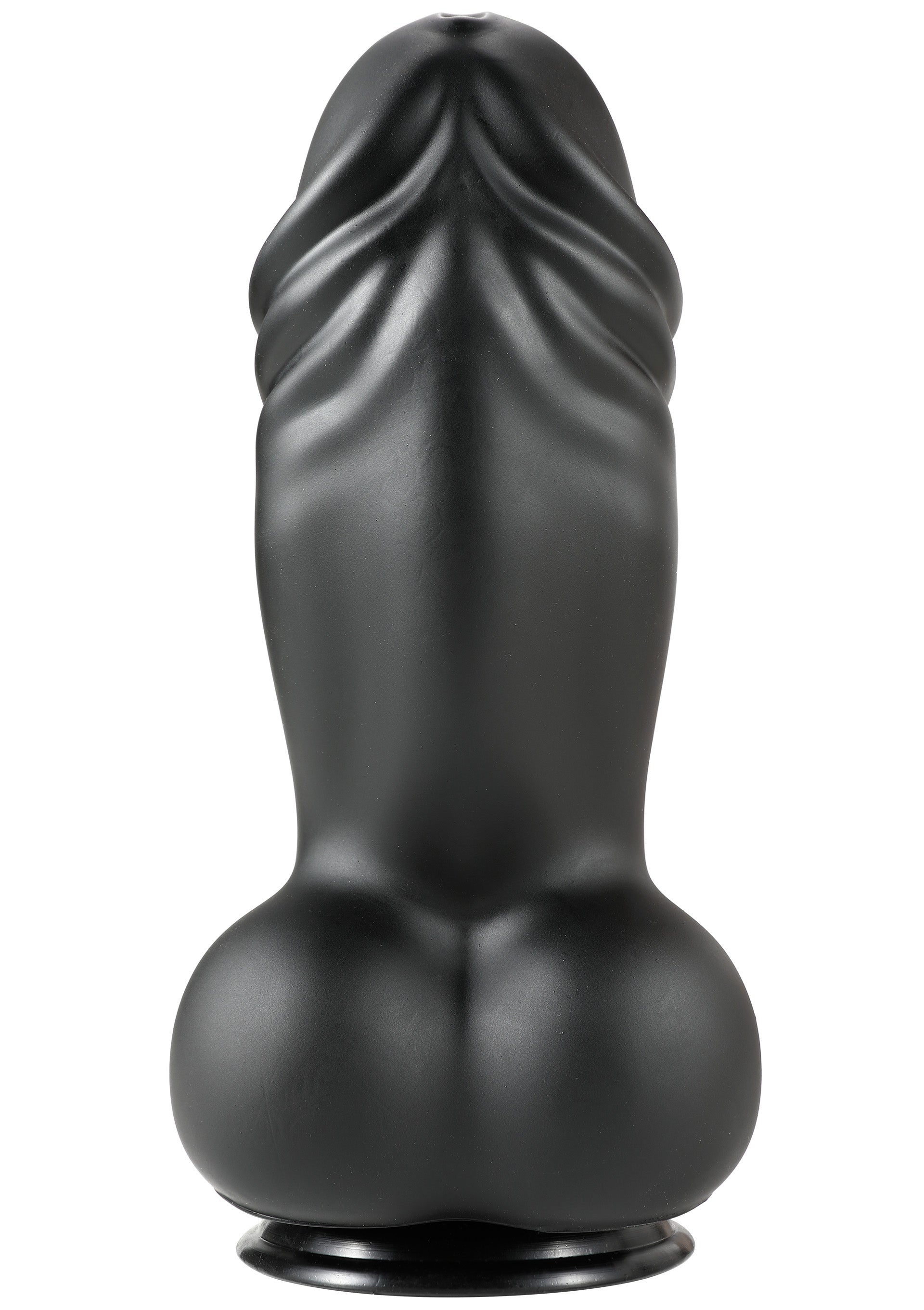 Dildo cicciottello in PVC, 22 cm, nero