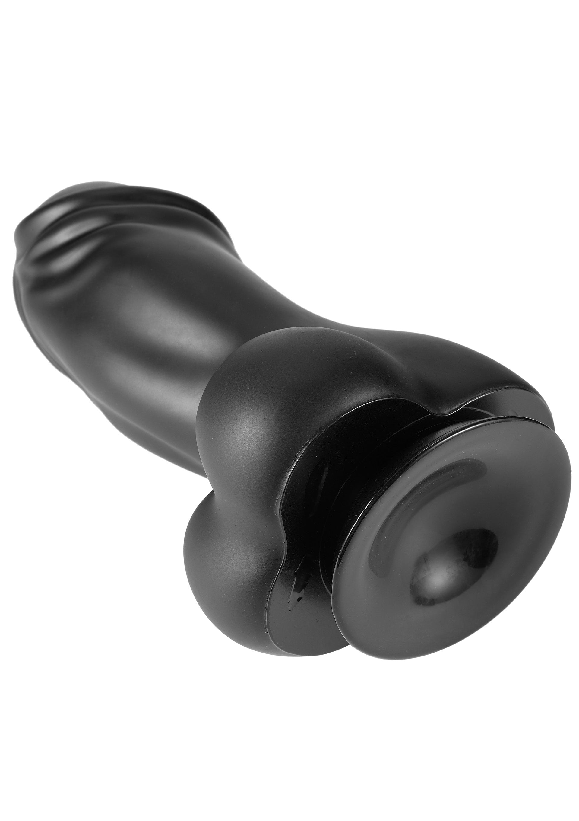Dildo cicciottello in PVC, 22 cm, nero